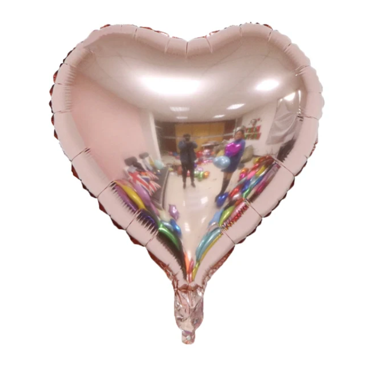 10pcs 18-inch Multiple Colours Heart Foil Balloons: Engagement Helium Balloon Love Wedding Decorations for Birthday Party & Valentine's Day, Party Props Decor